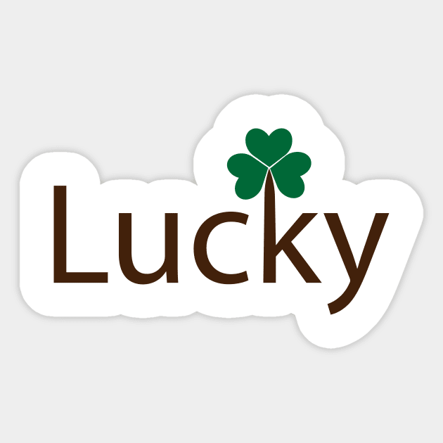 Lucky being lucky creative artsy Sticker by DinaShalash